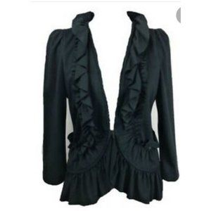 Anthropologie Cartonnier Ruffle Redux Jacket XSmall XS.  V